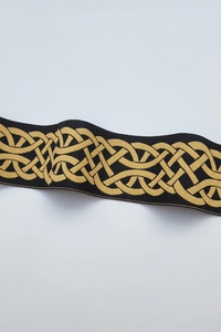 Luxury Polyester Jacquard Woven Trim Decorative Border <b>Tape</b> with French Lace for Garments Home Textiles Upholstery - Product Image 1