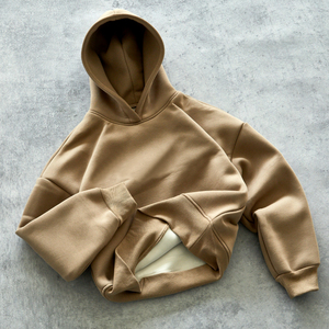 Survêtements décontractés en coton de haute qualité, taille personnalisée, ensemble pantalon de survêtement ample et sweat à capuche - Product Image 3