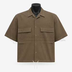 Camisa Casual de Hombre Personalizada, Estilo Oversize, con Botones a Presión, para Otoño, 100% Algodón Orgánico Antiarrugas, Ropa Ecológica ODM - Product Image 1