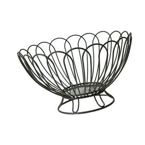 Panier à fruits en métal noir fait main, style moderne, design personnalisé, couleur au choix, pour hôtels, idéal pour le rangement des fruits et légumes. - Product Image 4