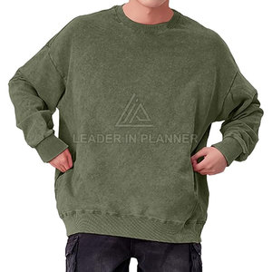 เสื้อสเวตเชิ้ตผู้ชายแบบมีโลโก้สั่งทำพิเศษ ผ้าฟลีซคอตตอน 100% ซักย้อมสีแบบแอซิด ระบายอากาศได้ดี แห้งเร็ว เหมาะสำหรับฤดูหนาว สวมใส่สบาย ขายส่ง - Product Image 3