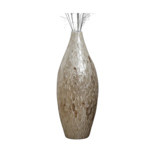 Modern Mother of Pearl Mosaic <b>Table</b> Vase <b>Round</b> Ceramic Floral Display Modern Home Decor Vietnam - Product Image 6