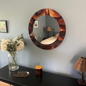 Premium Quality Modern Customized Wooden Wall <b>Mirror</b> Luxury Bone Inlay Handmade Eco-Friendly Durable Home Decor <b>Hanging</b> <b>Mirror</b> - Product Image 2