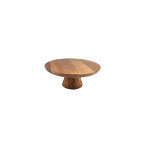 Beau Bois Rond Serveur Gâteau Stand En Bois Désherbage Gâteau Dessert Plateau de service Stands pour Offre Spéciale bas prix