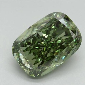 Diamante Verde Sintético Cultivado en Laboratorio, Corte Cojín Alargado, de 1.00 CT a 5.00 CT, Certificado, Claridad VVS VS - Product Image 5