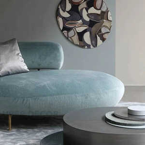 Solea Curve Chaise longue moderne avec accoudoirs pour le salon et les espaces intérieurs - Product Image 4