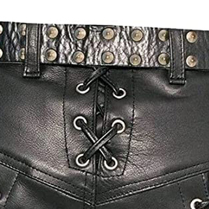 Pantalon en cuir pour homme, style droit, nouvelle collection, haute qualité, design personnalisé - Product Image 5