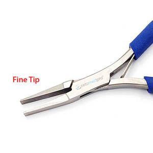 Pince à bec plat micro-fine Zetomed Pro en acier inoxydable de haute qualité, outil de précision pour la fabrication de bijoux et la manipulation des fils, fournisseur OEM - Product Image 2