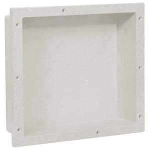 Estantes de Baño para Nicho de Ducha, Color Blanco Mate, 16.1"x14.2"x3.9" - Product Image 1