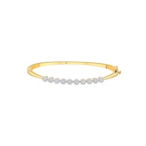 Pulsera de tenis de lujo chapada en oro amarillo con diamantes de 0.53 ct, corte brillante redondo, engaste de garras, certificado IGI, regalo para mujer - Product Image 4