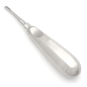 Elevador de Extracción Dental Curvo de 5mm, Instrumento con Hoja Delgada y Afilada para Cortar Ligamentos Periodontales, Acero Inoxidable Quirúrgico - Product Image 1