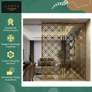 Paravent en acier inoxydable de qualité supérieure, facile à installer, pour hôtel, restaurant et usage domestique - Product Image 5