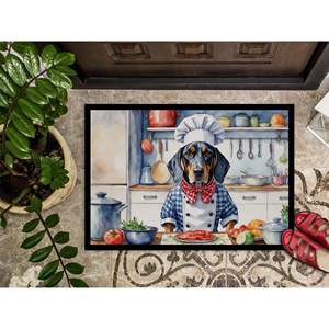 Bluetick Coonhound Chef Doormat Non-Slip Washable Low Pile Indoor/<b>Outdoor</b> 24H X 36W Entryway Rug Front Door <b>Mat</b> - Product Image 3