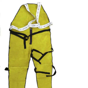 Pantalon de soudeur en cuir de vachette, équipement de protection individuelle pour la sécurité industrielle, vêtements de travail de protection - Product Image 2