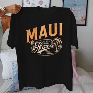 Camiseta cómoda de algodón puro para mujer Hawaii MAUI - Product Image 2