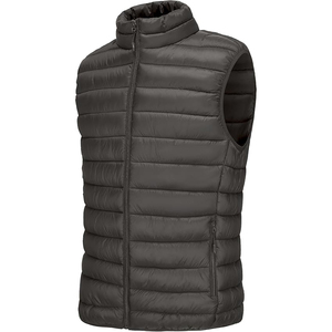 2026 Men Sleeveless Quilted Gilet Dark Grey Ultralight Packable Puffer Core <b>Warmer</b> Wholesale OEM - Product Image 3