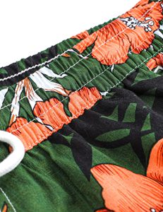 Pantalones cortos para hombre con estampado floral, cintura elástica, cordón, playa tropical, vacaciones de verano, coloridos, ligeros, para hombre, verano - Product Image 2