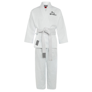 Combinaisons de karaté blanches avec ceintures vertes - Product Image 4