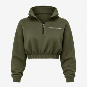 Hoodies Crop Top Femme Légers et Respirants de Qualité Supérieure, Conception Optimale, Impression de Logo Personnalisée, Vente en Gros 2026 - Product Image 3