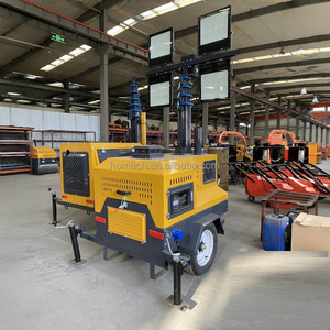 4x400W LED Mobile Lighting <strong>Tower</strong> White Light Emitting Telescopic Mast Diesel Generator Outdoor Trailer <strong>Lamp</strong> - Product Image 3