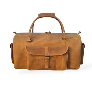 Men's Luxury Travel Convertible Genuine Leather Duffle Bag Lightweight with Shoe Compartment and Garment Storage <b>Suitcase</b> - Product Image 6