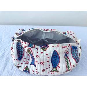 Bolsas de Aseo de Algodón Bohemio de Súper Calidad, Ligeras, Estampadas a Mano, para Viajes, Exteriores, Sala de Estar, Individuales - Product Image 6