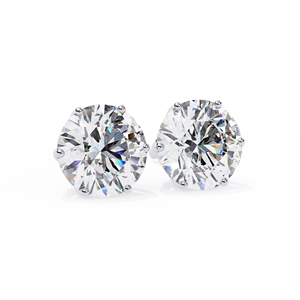 Luxury <b>Tops</b> Round Cut E VS 1ct Each Lab Grown Diamond 14K Gold IGI Certified <b>Earring</b> <b>Tops</b> for Gift Party & Anniversary - Product Image 6
