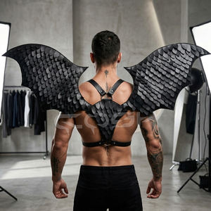 Alas de Demonio Escamadas Negras, Arnés Ajustable para Disfraz - Product Image 6
