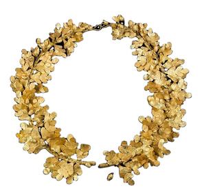 Revêtement doré de qualité supérieure, Design de fleur de crème Antique, couronne ronde en métal, cintre de couronne décorative, haute vente, prix bas - Product Image 1