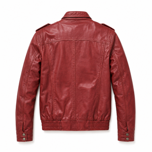 FURAT LEATHERS Hot Selling Breathable Mens Leather <b>Suede</b> <b>Jacket</b> Stand Collar Front Zipper Autumn Casual Polyester Lining Cotton - Product Image 2