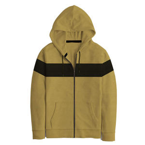 Sudadera con capucha y cremallera completa para hombre, de algodón grueso, estilo casual. - Product Image 1
