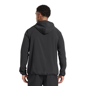 Men Slim Fit Track Jacket Lightweight Zip Up Hooded <b>Windbreaker</b> Training Running Sportswear Casual Activewear <b>Black</b> Coat - Product Image 2