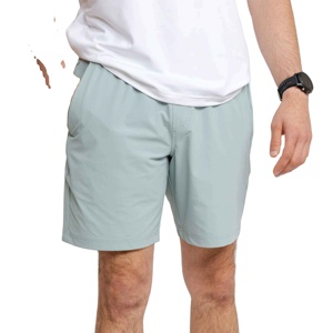 Men Shorts 100% Organic Cotton Summer Men's Elastic Waist Mid Breathable Knitted Hot Casual Shorts Solid OEM Service - Product Image 6