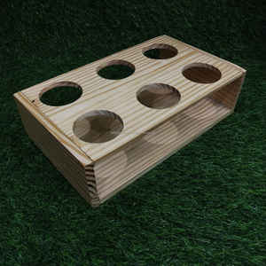 Bandeja de Degustación de Whisky de Madera Premium con Seis Portavasos a Precio Económico - Product Image 3