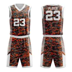 Conjuntos de Camisetas y Pantalones Cortos de Baloncesto Personalizados al por Mayor, Transpirables, Ligeros, con Impresión Digital por Sublimación para Hombres y Mujeres - Product Image 1