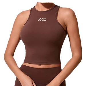 RUIQUWIN – Débardeur de sport décontracté respirant pour femme, haut de yoga OEM avec manches rayées, vêtements de yoga pour femme - Product Image 1