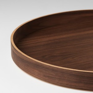Plato Redondo Biodegradable de Roble Ecológico con Borde Elevado, Juego de 4 Tamaños, para Restaurante, Cafetería, Hotel, OEM, Personalizado, Vietnam, HORECA - Product Image 3