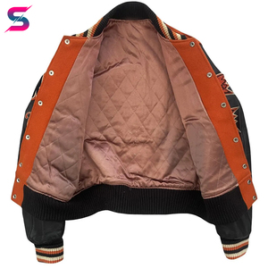 Lightweight Comfortable Stretchable Fabric OEM Customized Unique Design Adult Wear Autumn College Baseball Letterman <b>Jacket</b> - Product Image 3