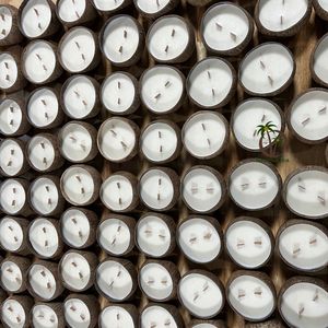 <b>CHEAP</b> COCONUT <b>CANDLE</b> COCONUT WAX ECO FRIENDLY COCONUT SHELL BOWL HANDMADE VIETNAM COCO <b>CANDLE</b> MANY SCENTS for CHRISTMAS - Product Image 5