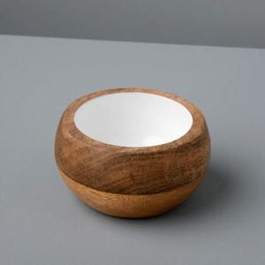 Bol à fruits au design moderne, émaillé, en bois, pour la décoration de la maison, les fêtes, la présentation de la vaisselle, fait main - Product Image 6