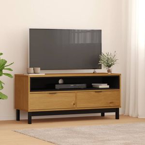 Legno massello pino TV Stand FLAM dimensioni modello 43.3 "x 15.7" x 19.7" - Product Image 1