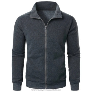 Veste zippée à manches longues pour homme, couleur unie, sweat-shirt chaud, décontracté, sport, baseball, streetwear, brodé - Product Image 4