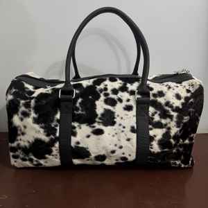 Sac de voyage en cuir véritable, style vintage, grande capacité, portable, respirant, avec fermeture éclair, pour usage quotidien - Product Image 1