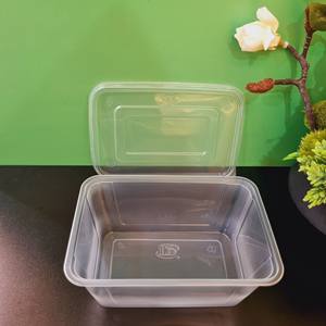 Nouveau modèle 2026 – Boîte en plastique rectangulaire jetable à prix d'usine pour aliments/fruits/salades avec couvercle transparent et logo personnalisé - Product Image 6