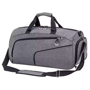 Bolsa de Lona Deportiva Expandible de Gran Capacidad, Estilo Vintage, Unisex, Resistente, Tipo Tote, Bandolera, Bolsa de Viaje y Gimnasio, MOQ Bajo - Product Image 1