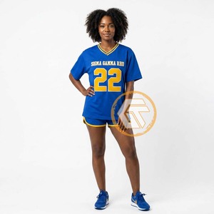 T-shirt personnalisé Sigma Gamma Rho pour femme – Vêtement de sororité d'été 100 % coton, col en V, respirant, anti-rétrécissement, écologique et séchage rapide - Product Image 3