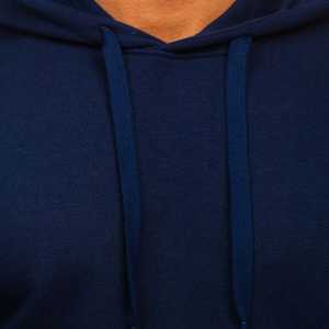 Sudadera con Capucha para Hombre Long Mission Industry, Color Azul Marino, Invierno, 100% Algodón, Felpa, Diseño Sublimado con Estampado de Zapatillas Deportivas, Estilo Casual - Product Image 4