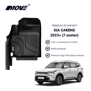 2023 + para Kia Carens, alfombrillas de coche de ajuste personalizado TPE de alta calidad, fabricadas en Vietnam, Protección máxima antideslizante Premium para todo tipo de clima - Product Image 2