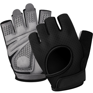 Men Weightlifting <b>Gloves</b> Wrist Support Strap Mesh Gym Training Mitts Heavy Duty Powerlifting Fitness Grip Protection <b>Gloves</b> - Product Image 5
