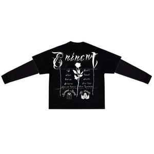 เสื้อยืดผู้ชายพรีเมียมสองชั้น สกรีนโลโก้ได้ |   ผ้าฝ้าย 100% |   เป็นมิตรกับสิ่งแวดล้อม แห้งเร็ว |   เสื้อแขนยาวสไตล์สตรีทแวร์ - Product Image 1